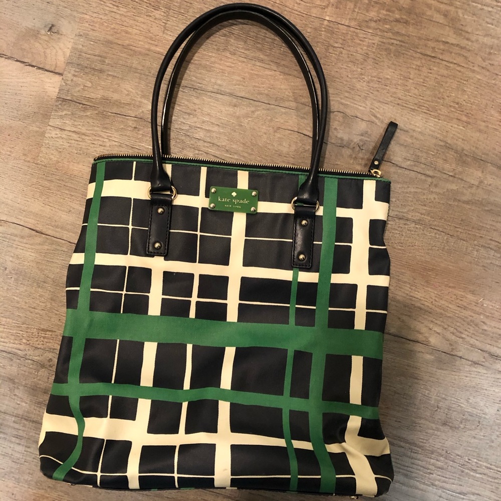 RARE! Kate Spade Plaid Tote